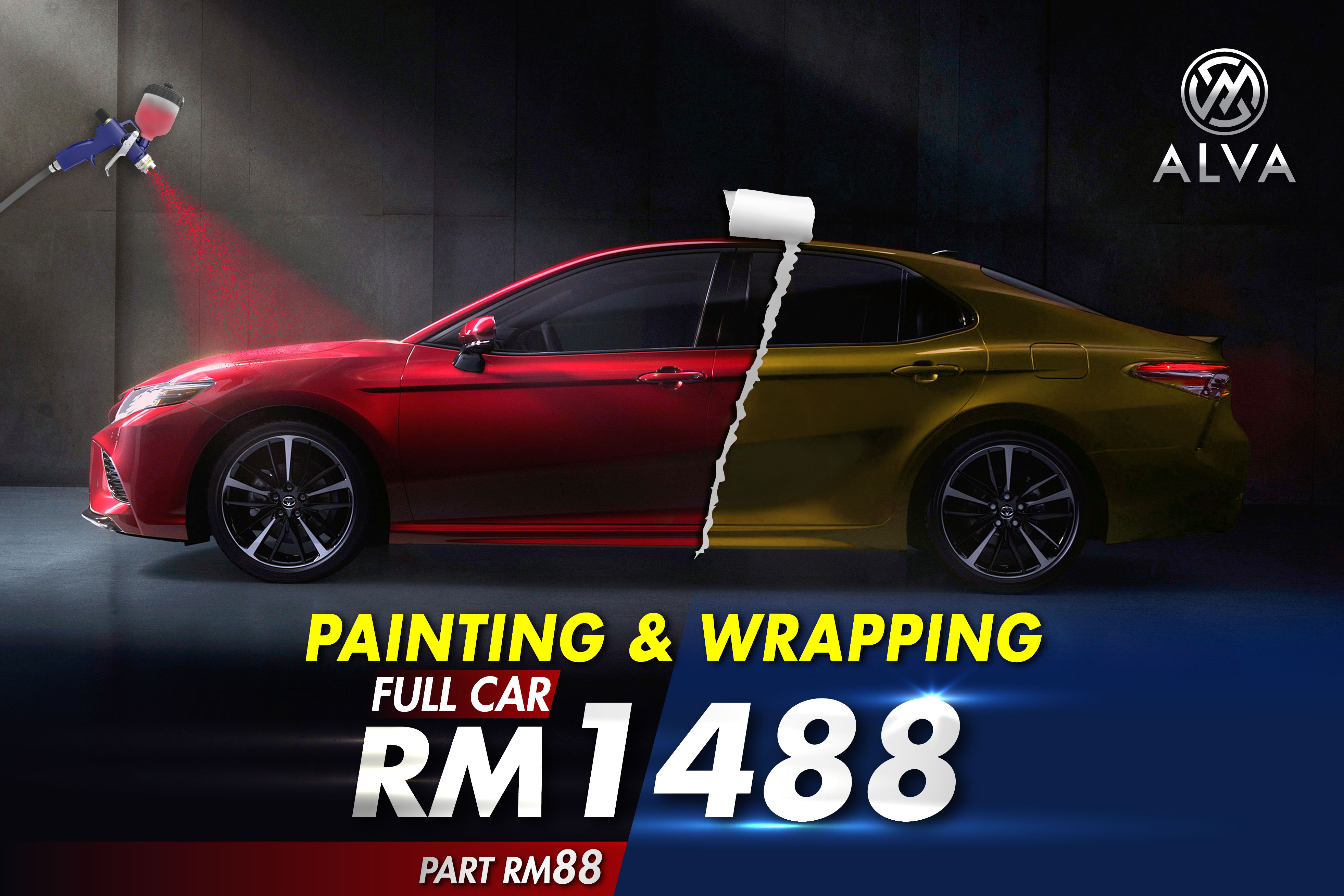 ALVA CAR PAINT & WRAPPING PROMOTION ALVA CONCEPT STORE